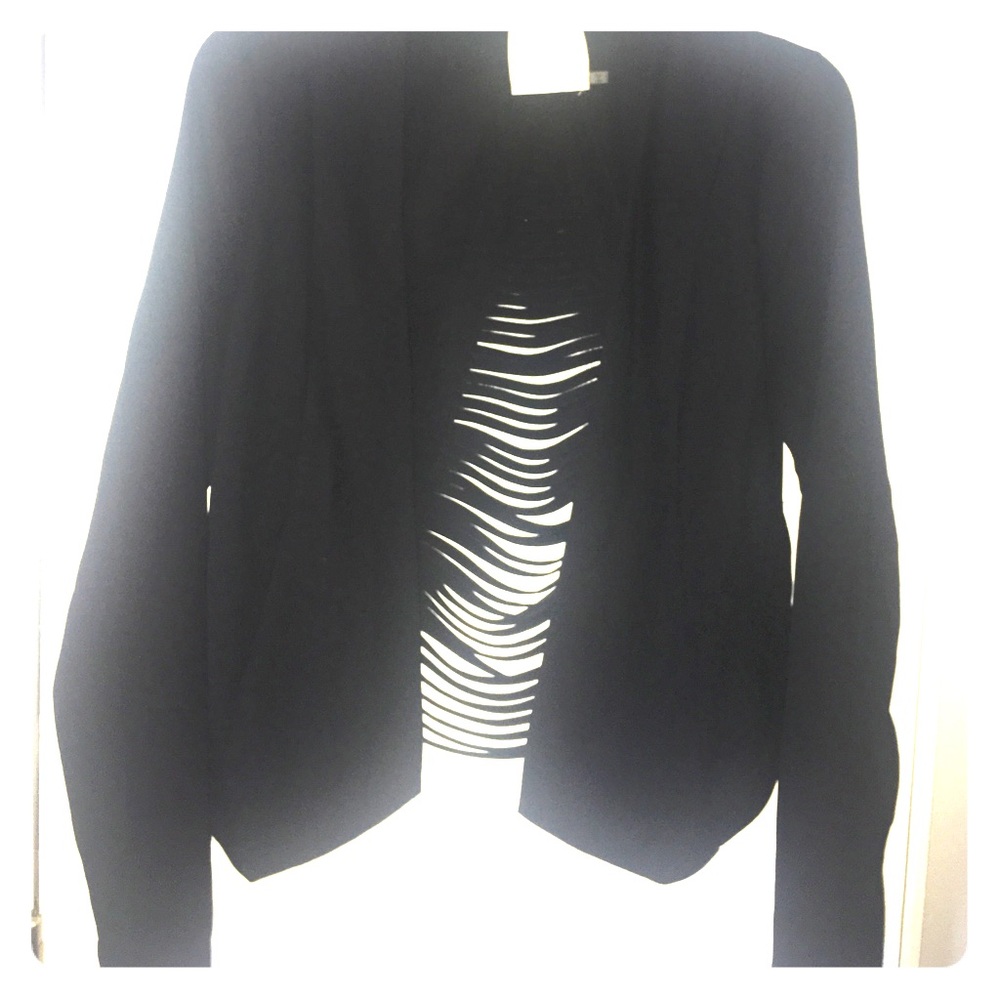 Black blazer with cutout back